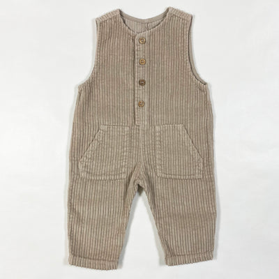 Play Up beige corduroy dungarees 3M 1