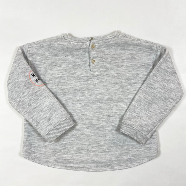 Zara grey cat sweatshirt 12-18M/86