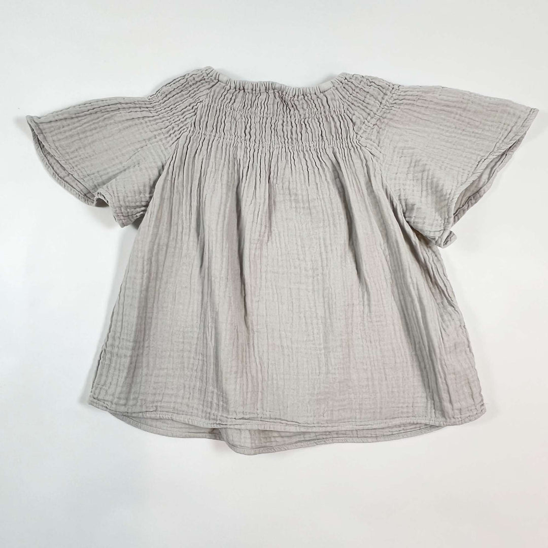 Zara greige muslin blouse 9-12M/80 2