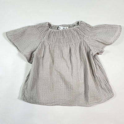 Zara greige muslin blouse 9-12M/80 1