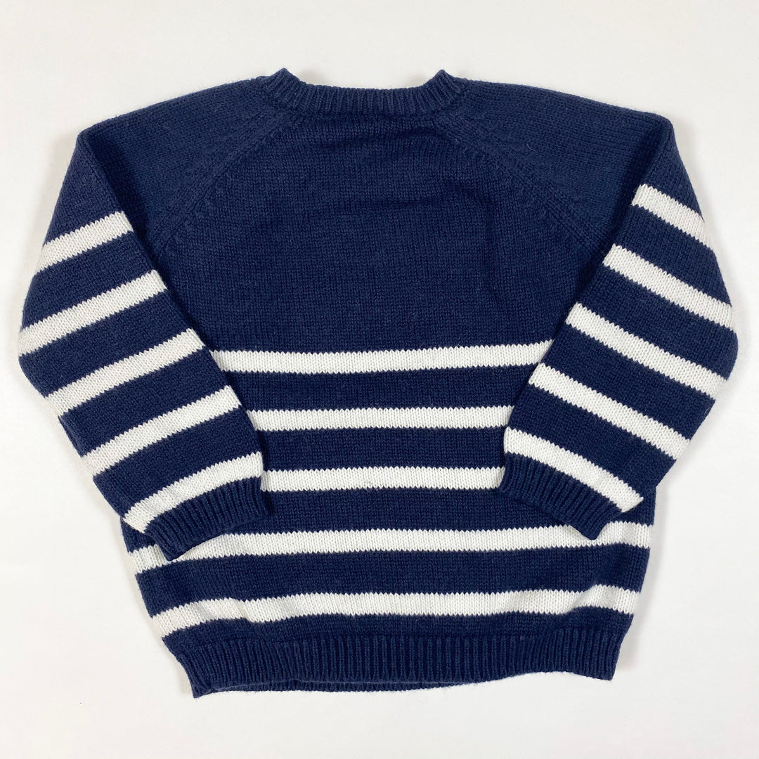 Petit Bateau navy sausage dog jumper 12M/74 2