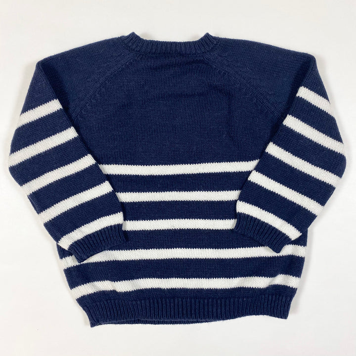 Petit Bateau navy sausage dog jumper 12M/74 2