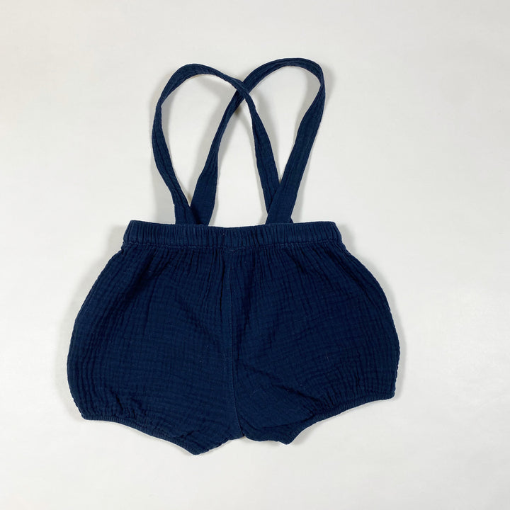 La Redoute navy shorts with suspenders 24M 3