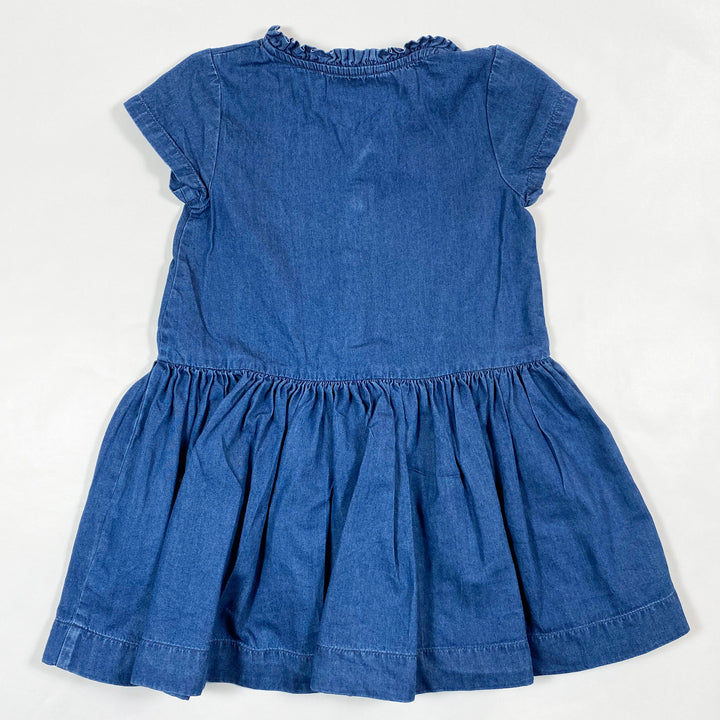 Monoprix denim short-sleeved dress 3Y 2
