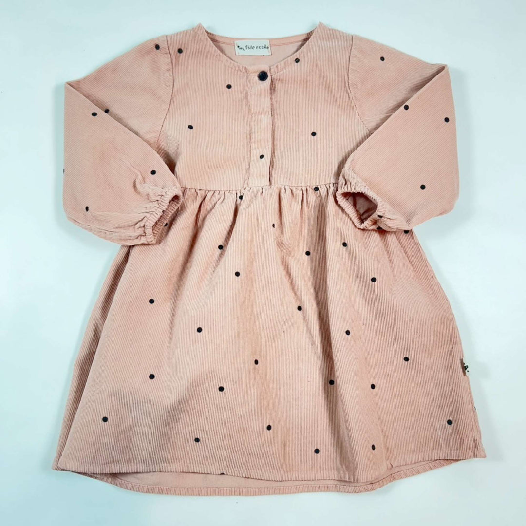 My Little Cozmo vintage pink dot cord dress Ingrid Emil