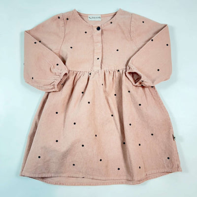 My Little Cozmo vintage pink dot cord dress 24M 1