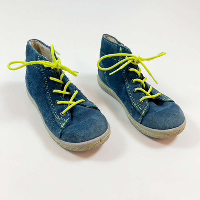 Pepino blue suede leather lace-up shoes 28 1