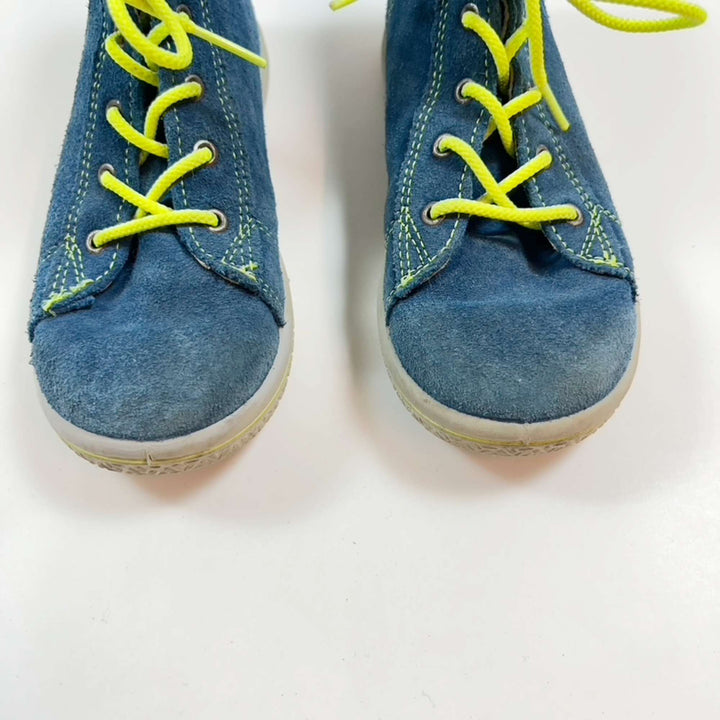 Pepino blue suede leather lace-up shoes 28 3