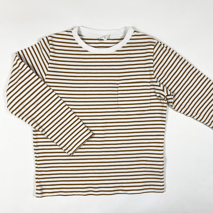 Arket brown striped long-sleeved t-shirt 110/116