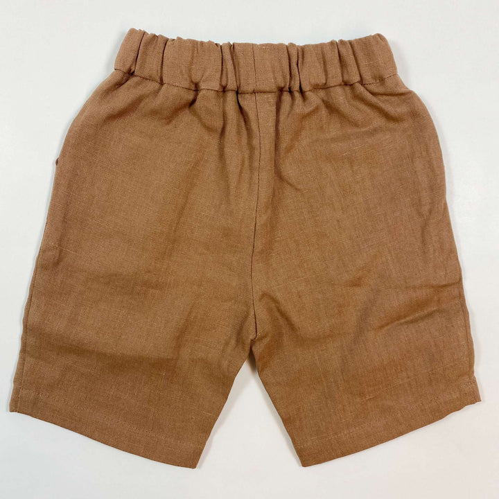 Roe & Joe soft terracotta linen shorts Second Season 18-24M/92 3