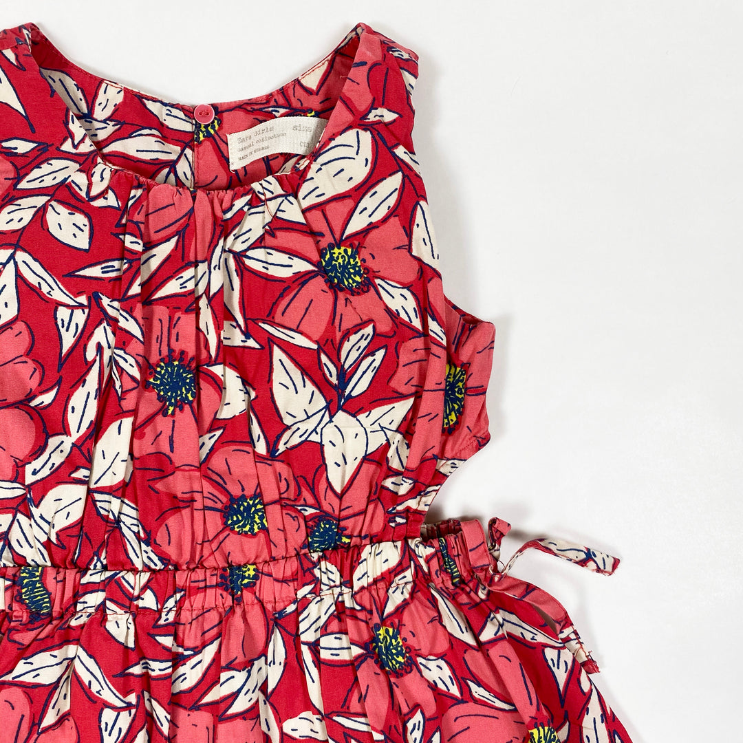 Zara large floral print dress 5/110