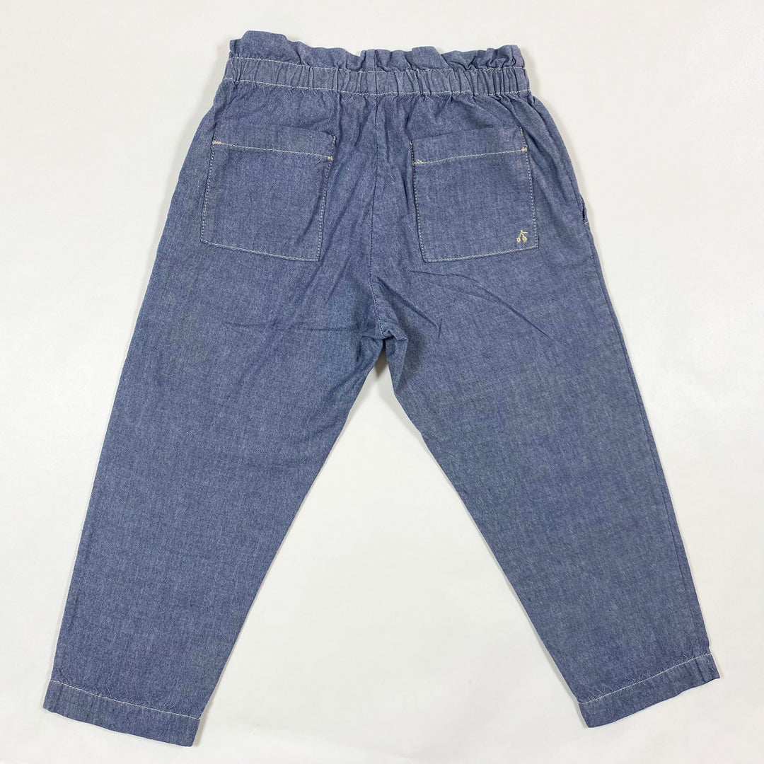 Bonpoint denim blue elastic waist trousers 3Y 2