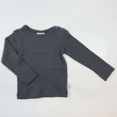 Petit Piao anthracite ribbed long-sleeved shirt Second Season 86 1