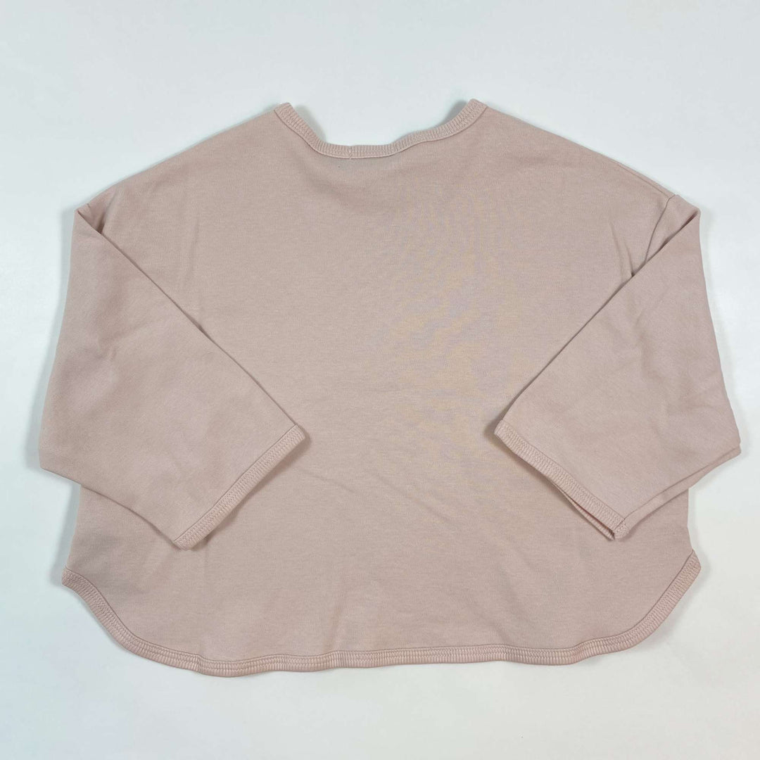 Roe & Joe soft pink soft brushed cotton sweatshirt Second Season 2Y/98 2