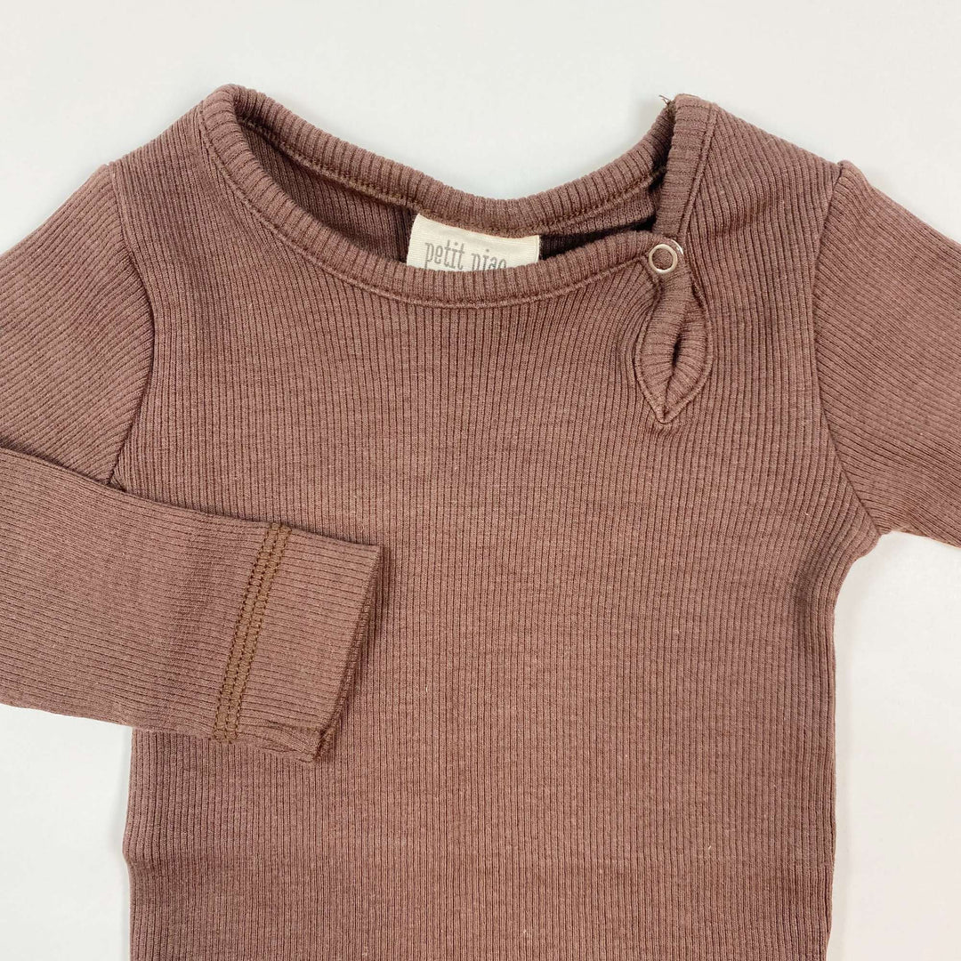 Petit Piao brown ribbed body Second Season diff. sizes 2