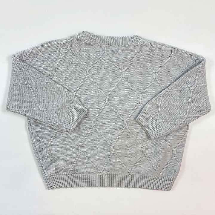Meadow's tale grey knitted cotton sweater Second Season 1-2Y 3