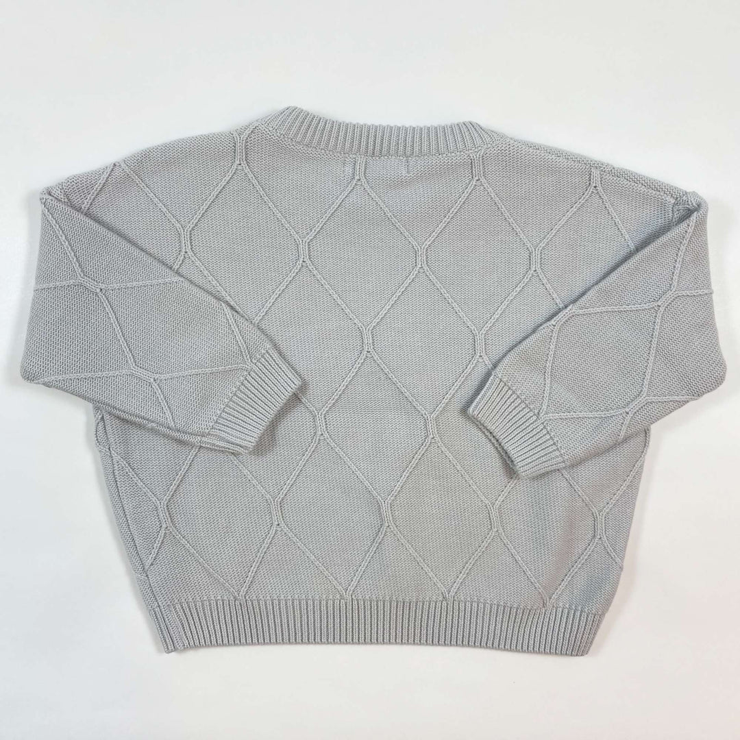 Meadow's tale grey knitted cotton sweater Second Season diff. sizes 3
