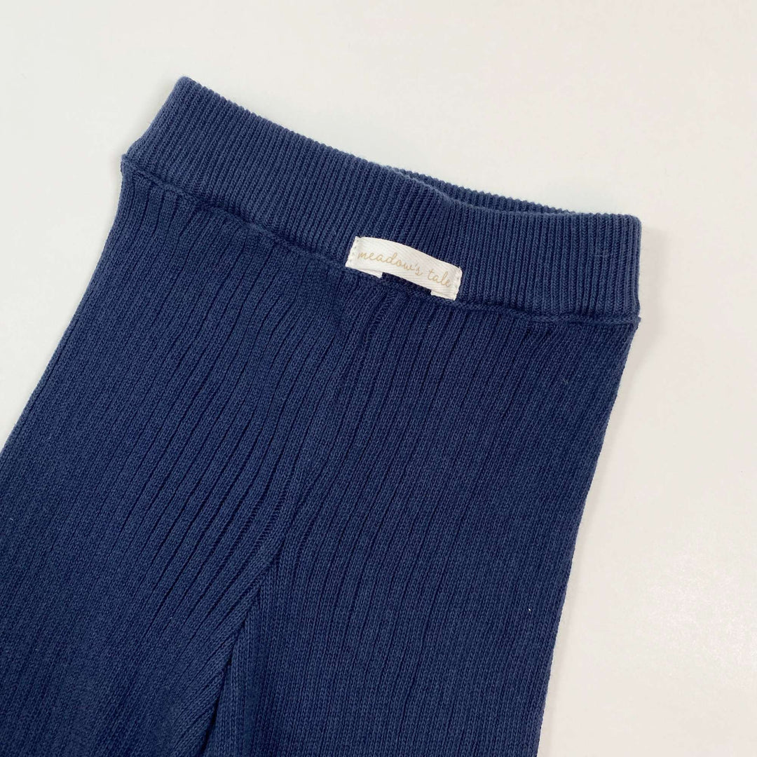 Meadow's tale navy rib knit leggings Second Season diff. sizes 2