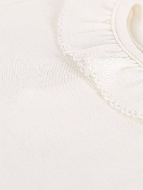 Petit Bateau white short-sleeved lace collar body Second Season diff. sizes 2