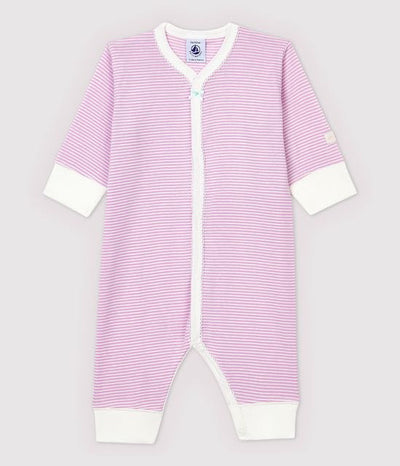 Petit Bateau soft purple stripe footless pyjama Second Season diff. sizes 1