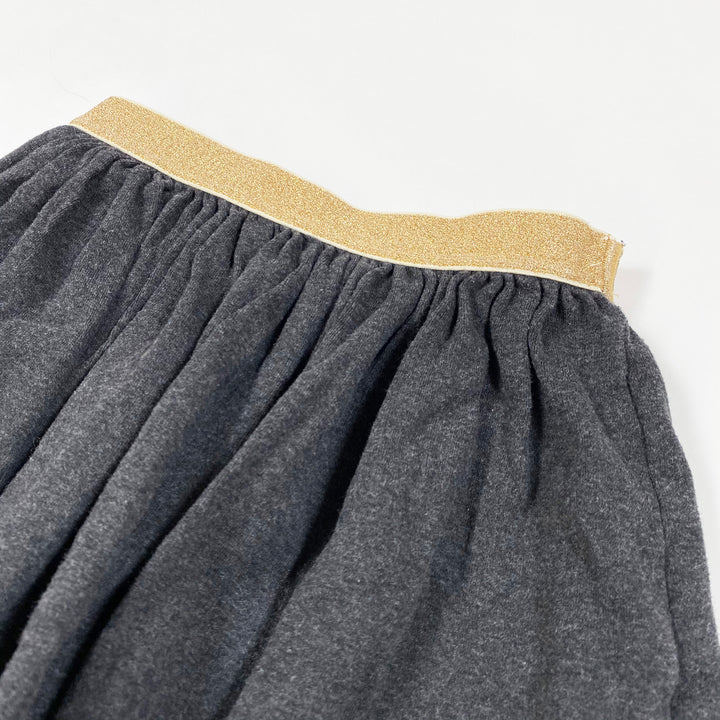 Petit Bateau grey jersey scater skirt 4Y/104 2