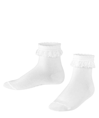 Falke Romantic lace white cotton-blend socks Second Season 31-34 1