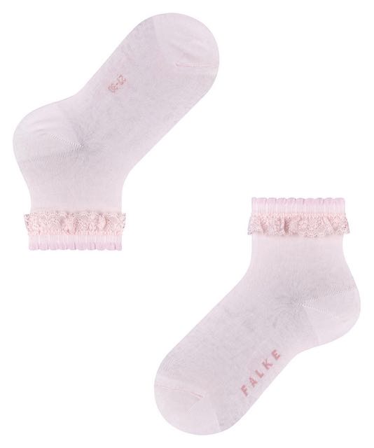 Falke Romantic lace light pink cotton-blend socks Second Season 31-34 3