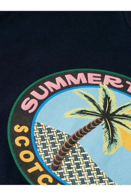 Scotch & Soda navy summertime oasis t-shirt Second Season 14Y 2