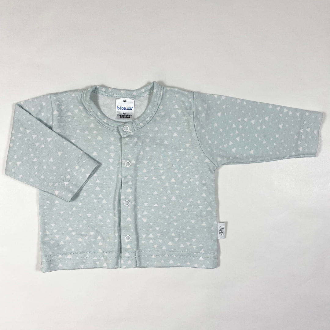 Zewi light teal terrazza baby cardigan 56 1