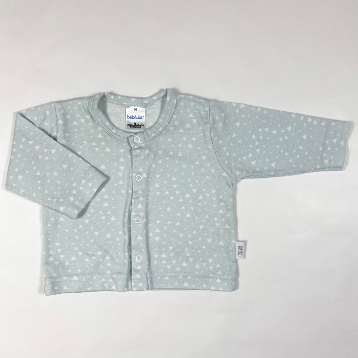 Zewi light teal terrazza baby cardigan 56 1