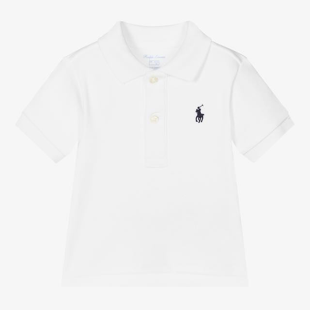 Ralph Lauren white short-sleeved polo Second Season diff. sizes 1
