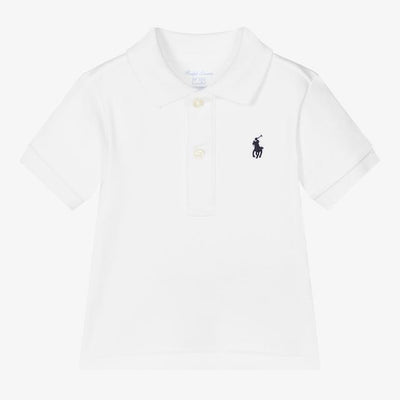 Ralph Lauren white short-sleeved polo Second Season diff. sizes 1