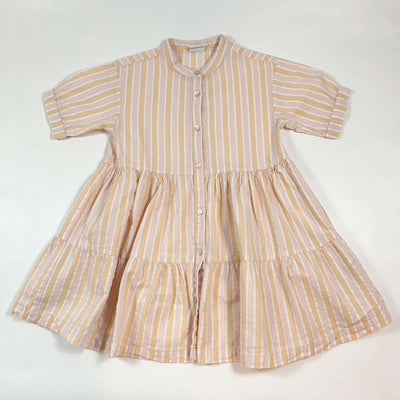 Hust & Claire peach and pink striped dress 5-6Y 1