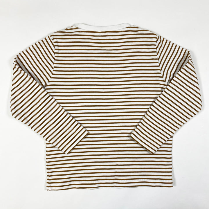 Arket brown striped long-sleeved t-shirt 110/116