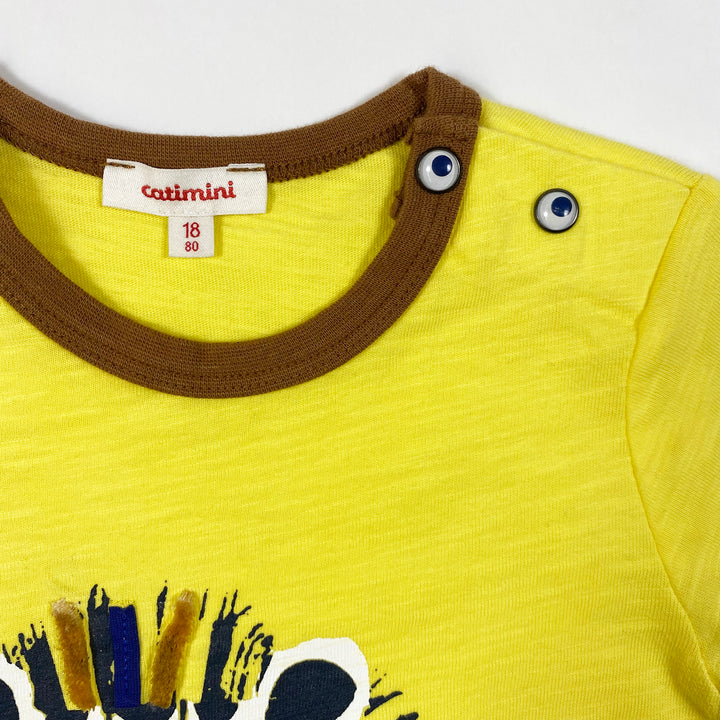 Catimini yellow lion t-shirt 18M/80 3