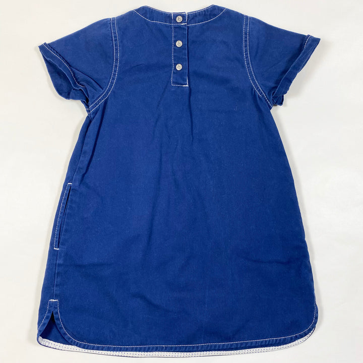 Petit Bateau blue cotton dress 3Y/94 3