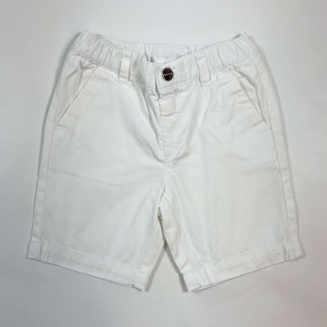 Jacadi white cotton chino shorts 24M/88 1