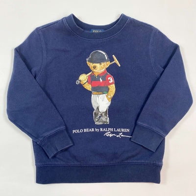 Ralph Lauren navy polo teddy print sweatshirt 5Y 1