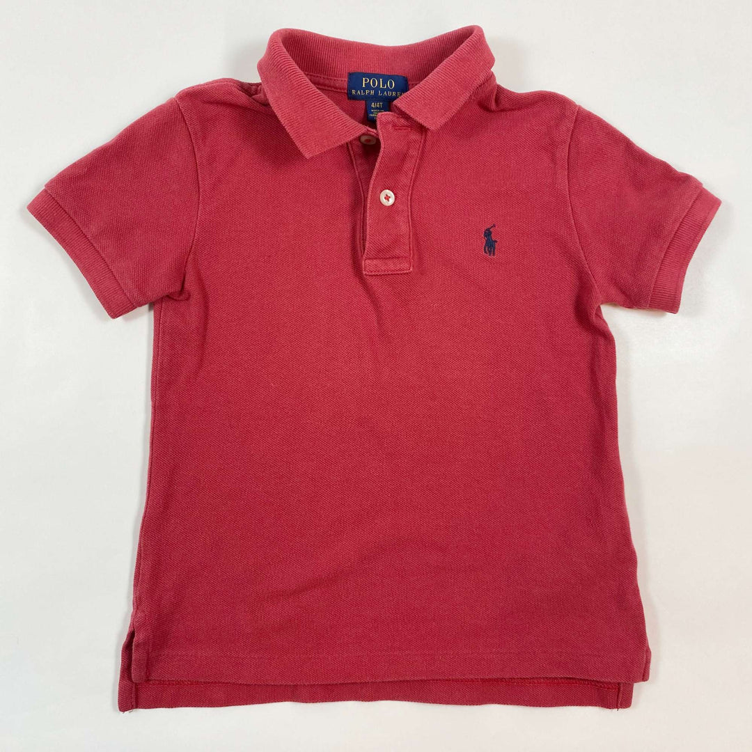 Ralph Lauren red polo shirt 4Y 1