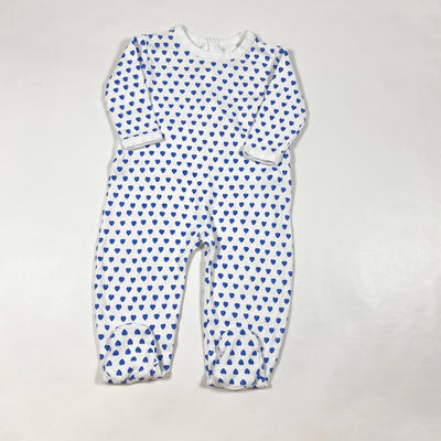 Roller Rabbit white blue heart pyjama 0-3M 1