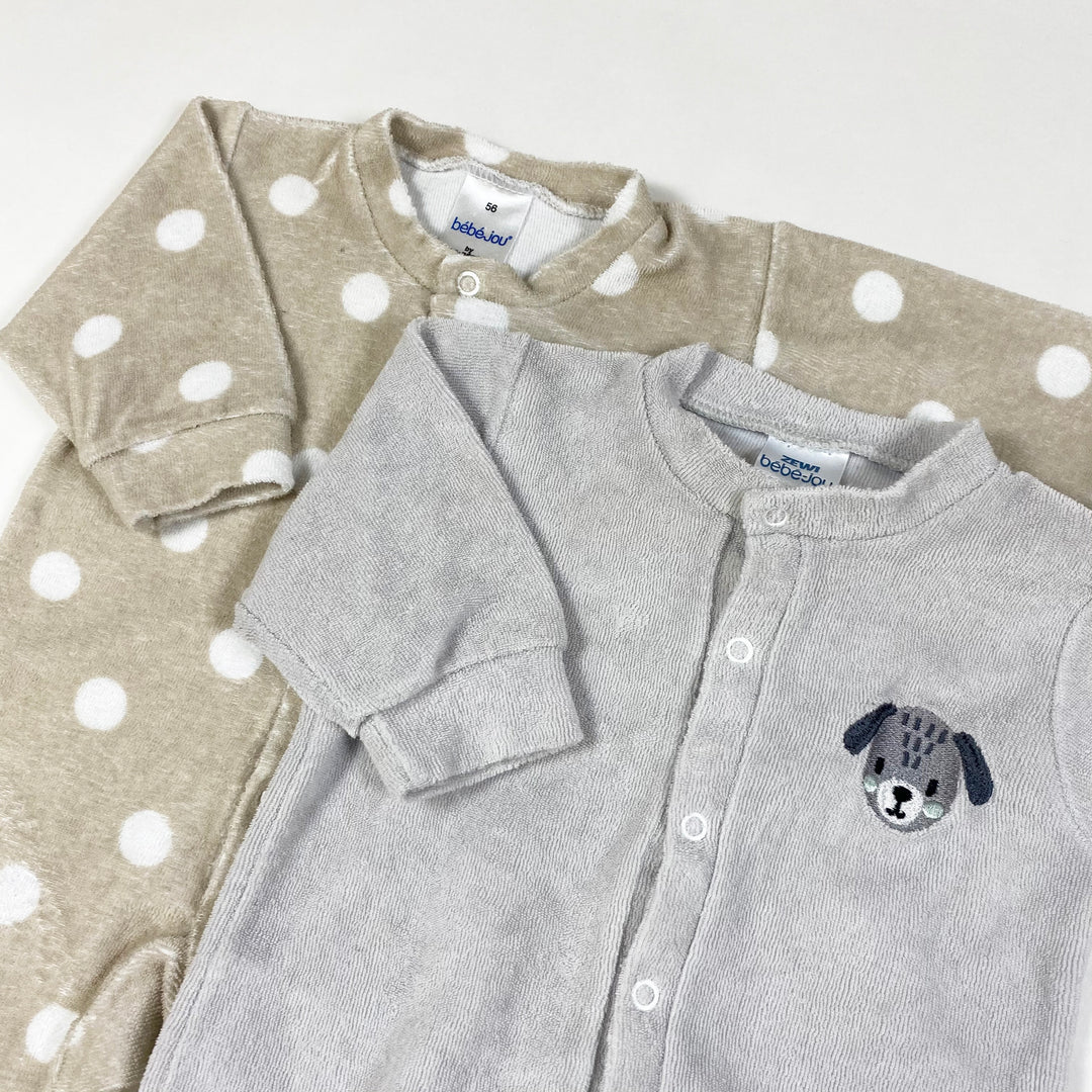 Zewi grey/beige terry pyjama set of 2 56 2