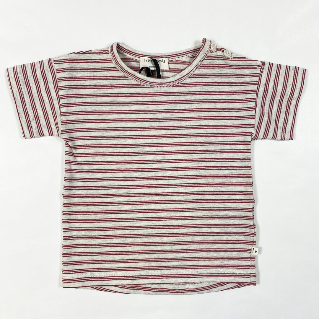1+ in the Family sete red striped t-shirt Second Season diff. sizes