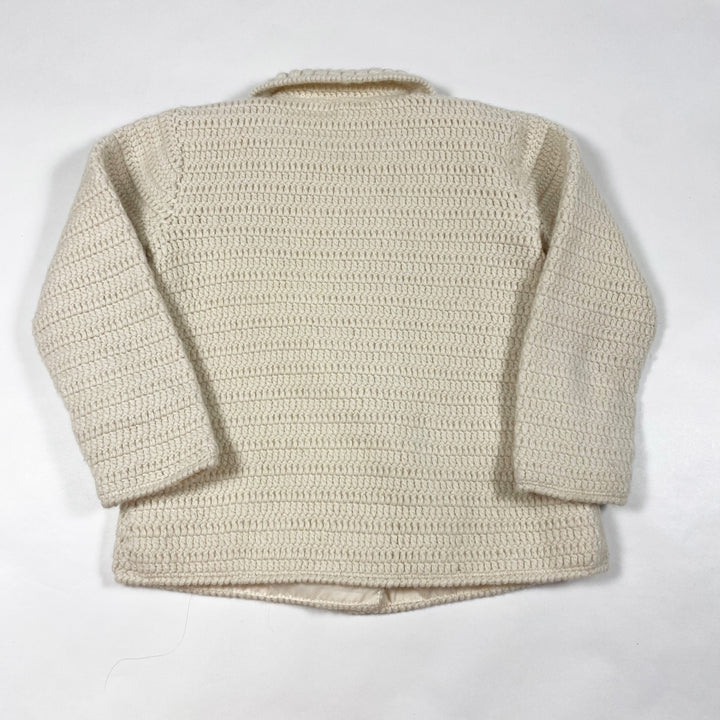 Tartine et Chocolat beige wool knit coat 3A 2