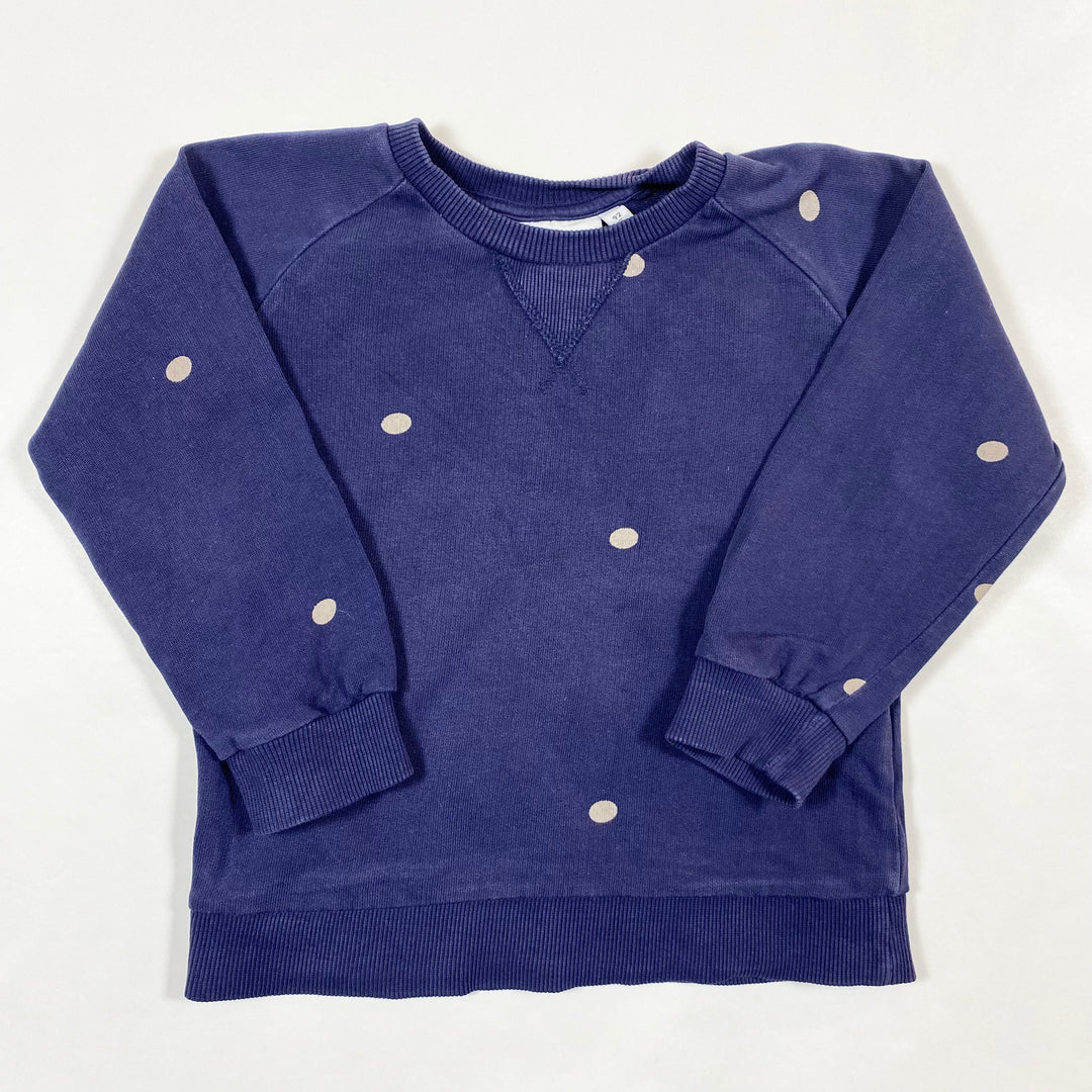 Mini Rodini blue polkadot sweatshirt 92/98 1
