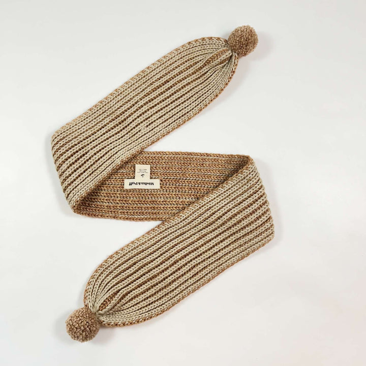 Misha & Puff beige scarf with pompom one size 2
