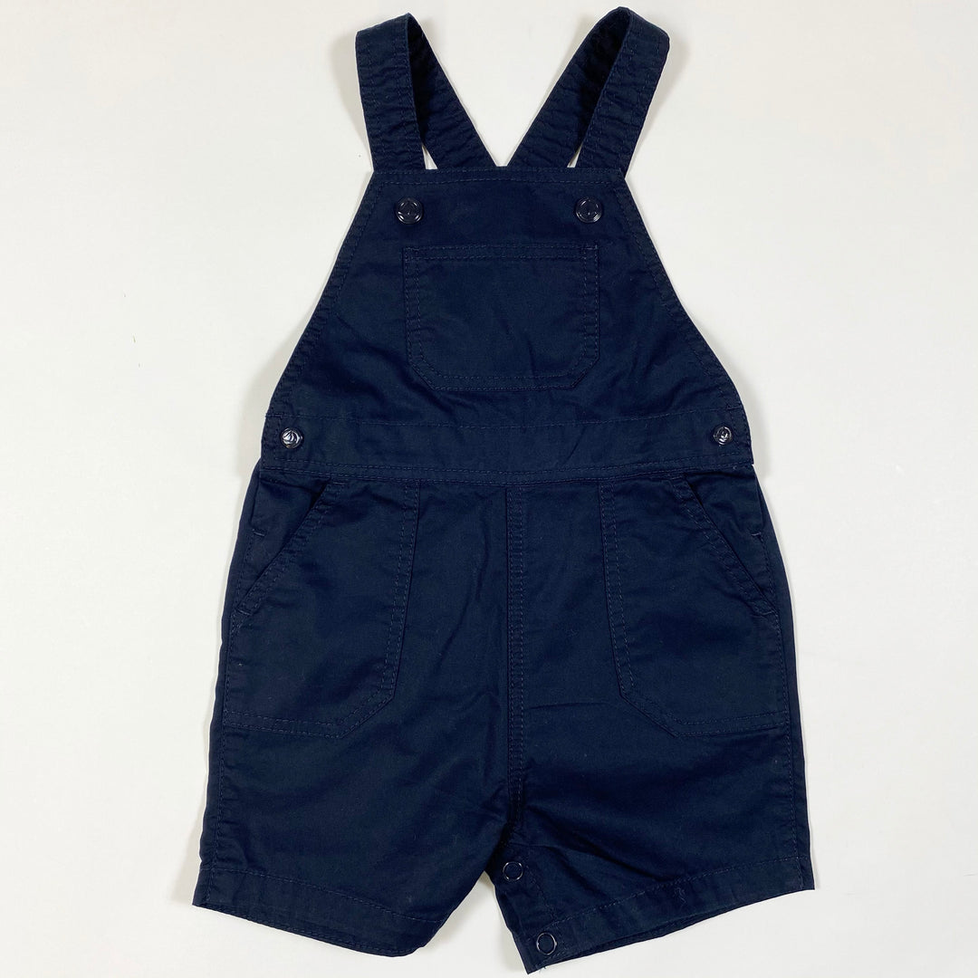 Petit Bateau marineblaue kurze Latzhose 6M/67