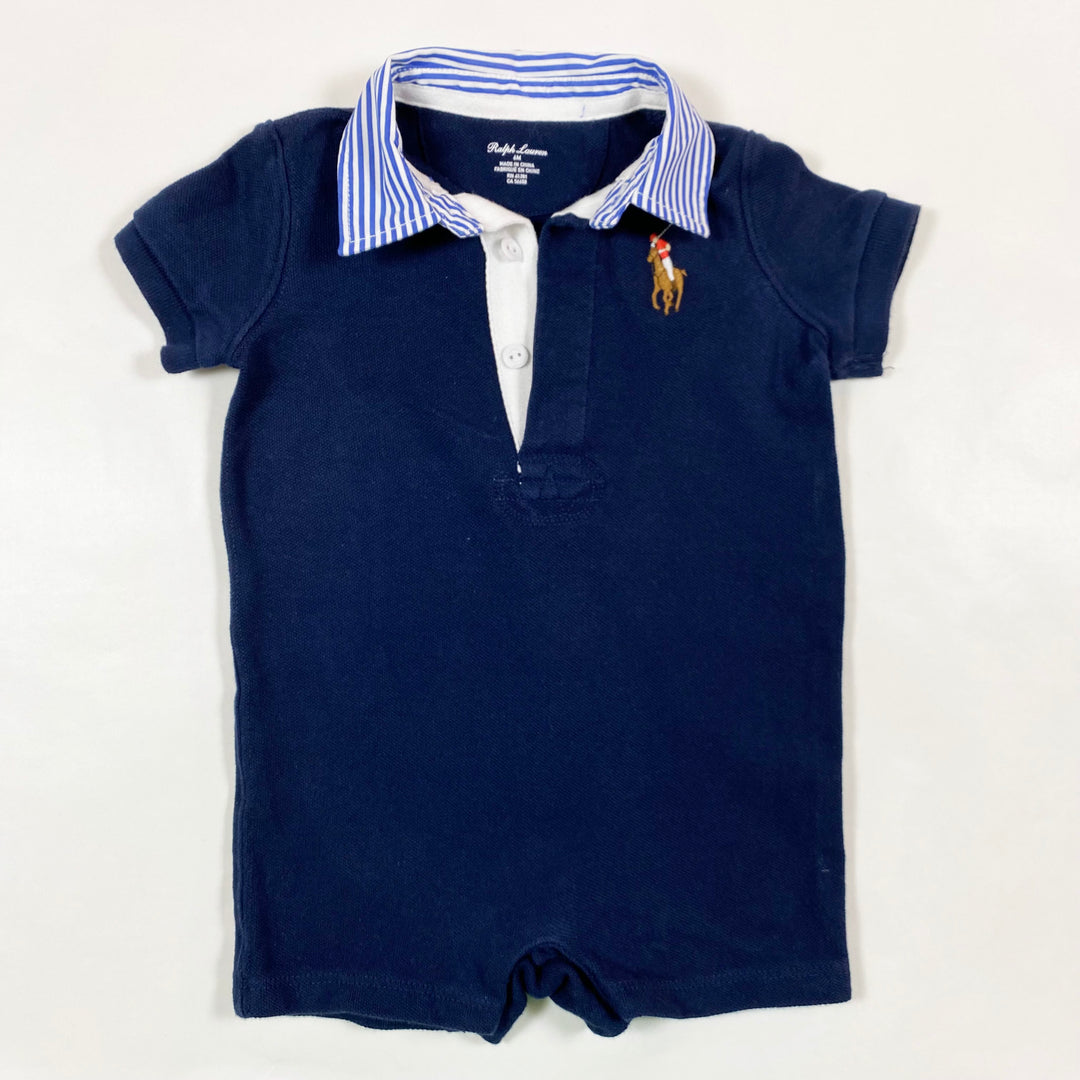 Ralph Lauren navy collared short jumpsuit 6M 1