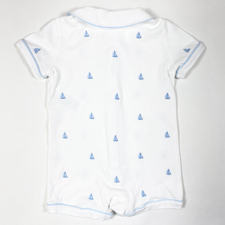 Ralph Lauren white short jumpsuit with boat embroidery 9M
