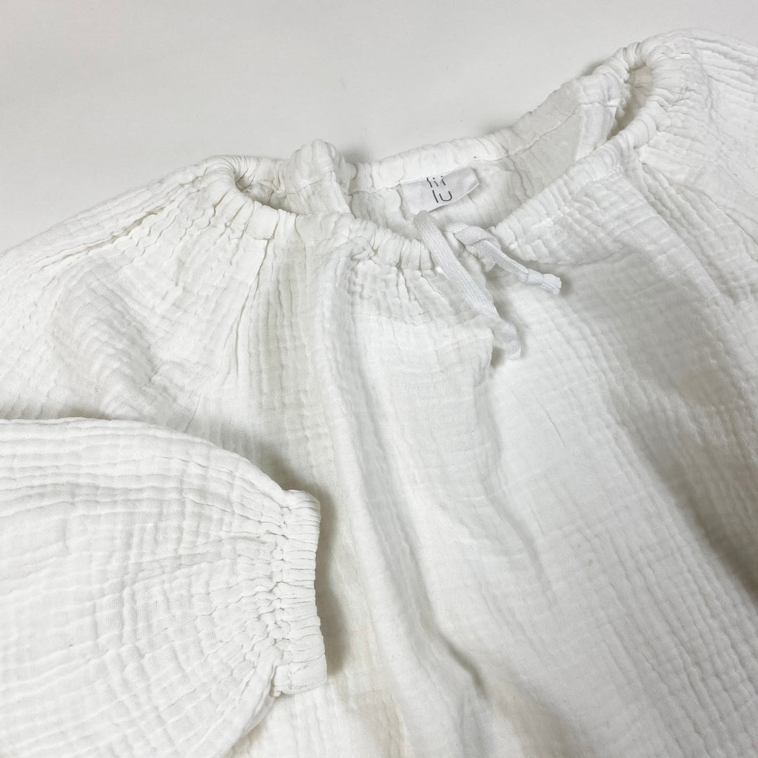 Liilu white oversize muslin blouse 2/4