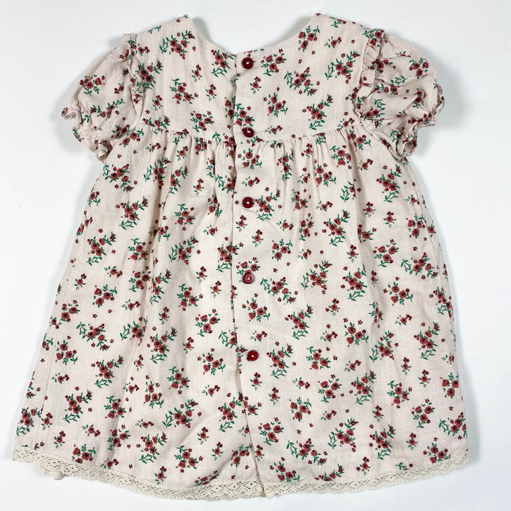 Zara short-sleeved floral print dress w/ lace detailing 86